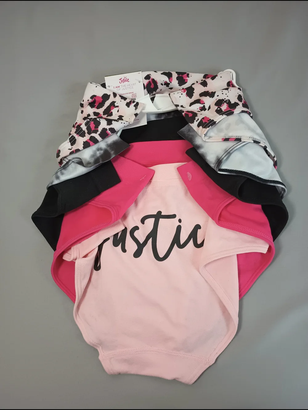 Justice Oh So Soft Girls' Seamless Bikini Underwear